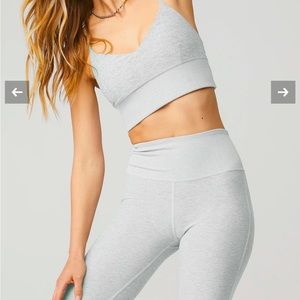 Alo zinc Heather alo soft set size small/xs